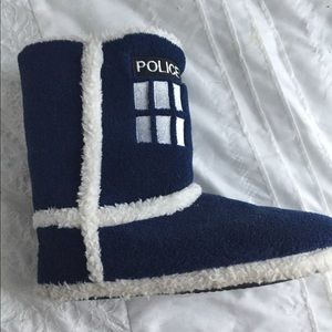 Hot Topic Dr. Who Boot Slippers